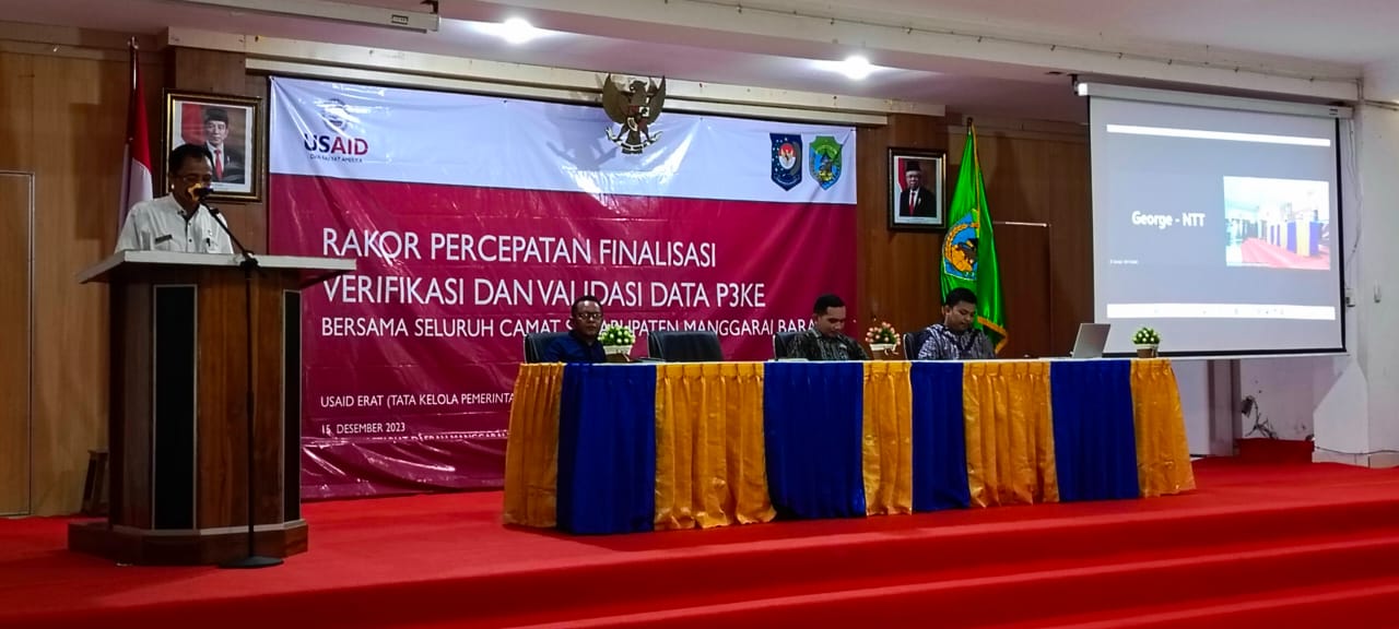 Rapat Koordinasi Percepatan Verifikasi Validasi Data P3KE Manggarai Barat